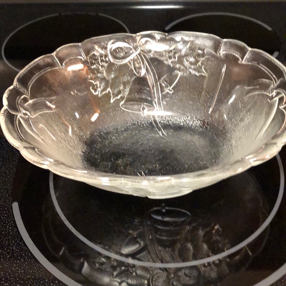 Clear Christmas Bowl.